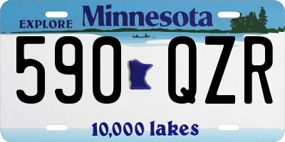MN license plate 590QZR