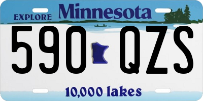 MN license plate 590QZS