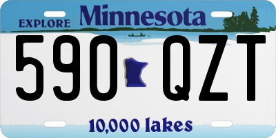 MN license plate 590QZT