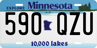 MN license plate 590QZU