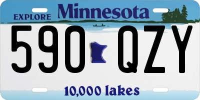 MN license plate 590QZY