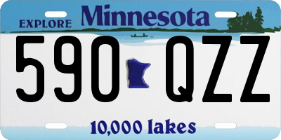 MN license plate 590QZZ
