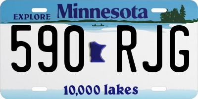 MN license plate 590RJG