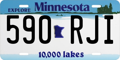 MN license plate 590RJI