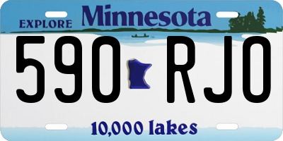 MN license plate 590RJO