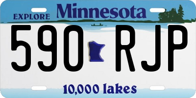 MN license plate 590RJP