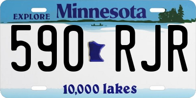MN license plate 590RJR