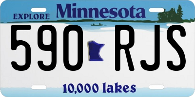 MN license plate 590RJS