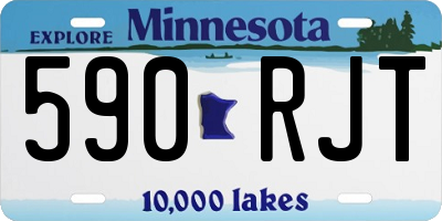 MN license plate 590RJT
