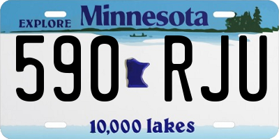 MN license plate 590RJU