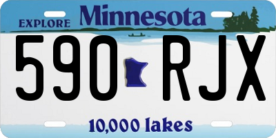 MN license plate 590RJX
