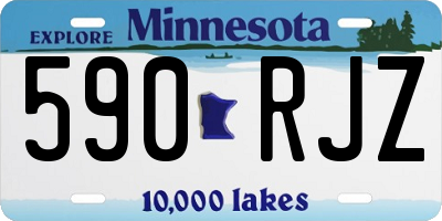 MN license plate 590RJZ