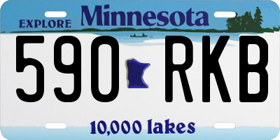 MN license plate 590RKB