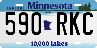 MN license plate 590RKC