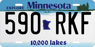 MN license plate 590RKF