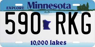 MN license plate 590RKG