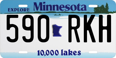 MN license plate 590RKH