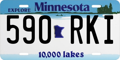 MN license plate 590RKI