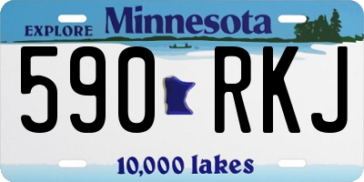 MN license plate 590RKJ