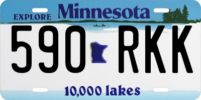 MN license plate 590RKK