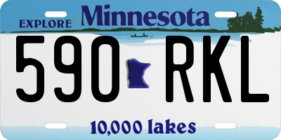 MN license plate 590RKL