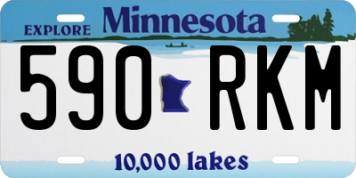 MN license plate 590RKM