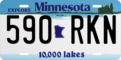MN license plate 590RKN