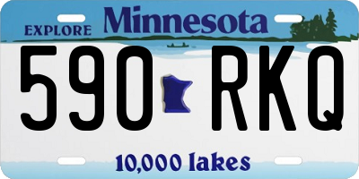 MN license plate 590RKQ