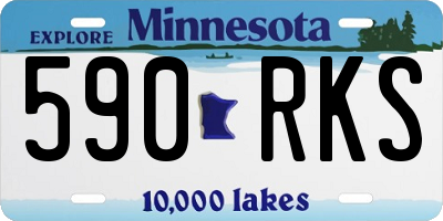 MN license plate 590RKS