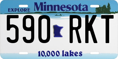 MN license plate 590RKT