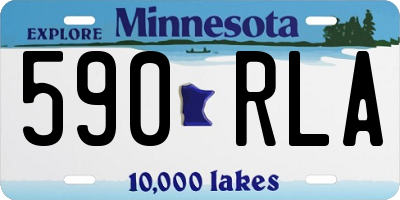 MN license plate 590RLA