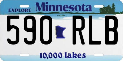 MN license plate 590RLB