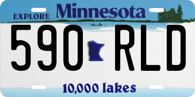 MN license plate 590RLD