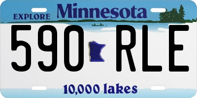 MN license plate 590RLE