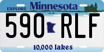 MN license plate 590RLF