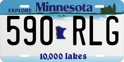 MN license plate 590RLG