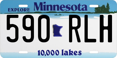 MN license plate 590RLH