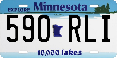 MN license plate 590RLI