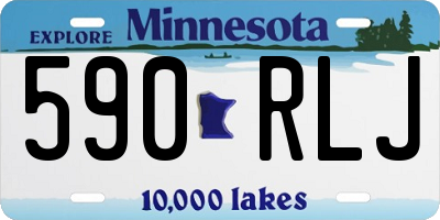 MN license plate 590RLJ