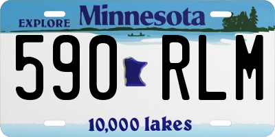 MN license plate 590RLM