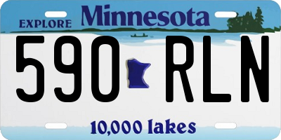MN license plate 590RLN