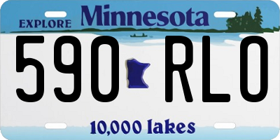 MN license plate 590RLO