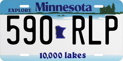 MN license plate 590RLP