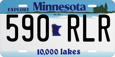 MN license plate 590RLR
