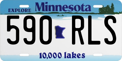 MN license plate 590RLS