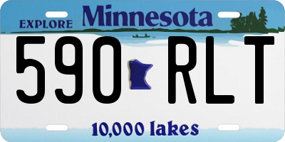 MN license plate 590RLT