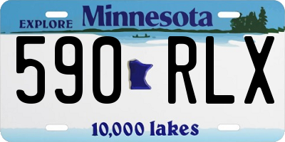 MN license plate 590RLX
