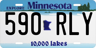 MN license plate 590RLY