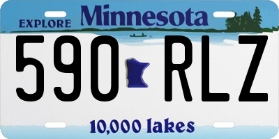 MN license plate 590RLZ