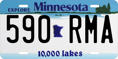 MN license plate 590RMA